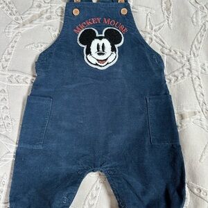 Disney Mickey Mouse Navy Overalls